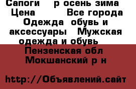 Сапоги 35 р.осень-зима  › Цена ­ 700 - Все города Одежда, обувь и аксессуары » Мужская одежда и обувь   . Пензенская обл.,Мокшанский р-н